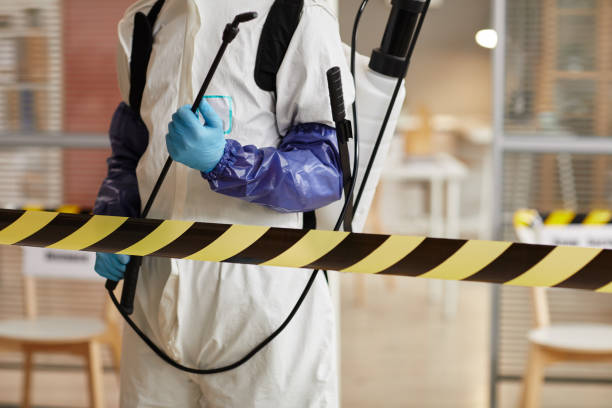 Professional Biohazard technician working in Black Diamond, FL